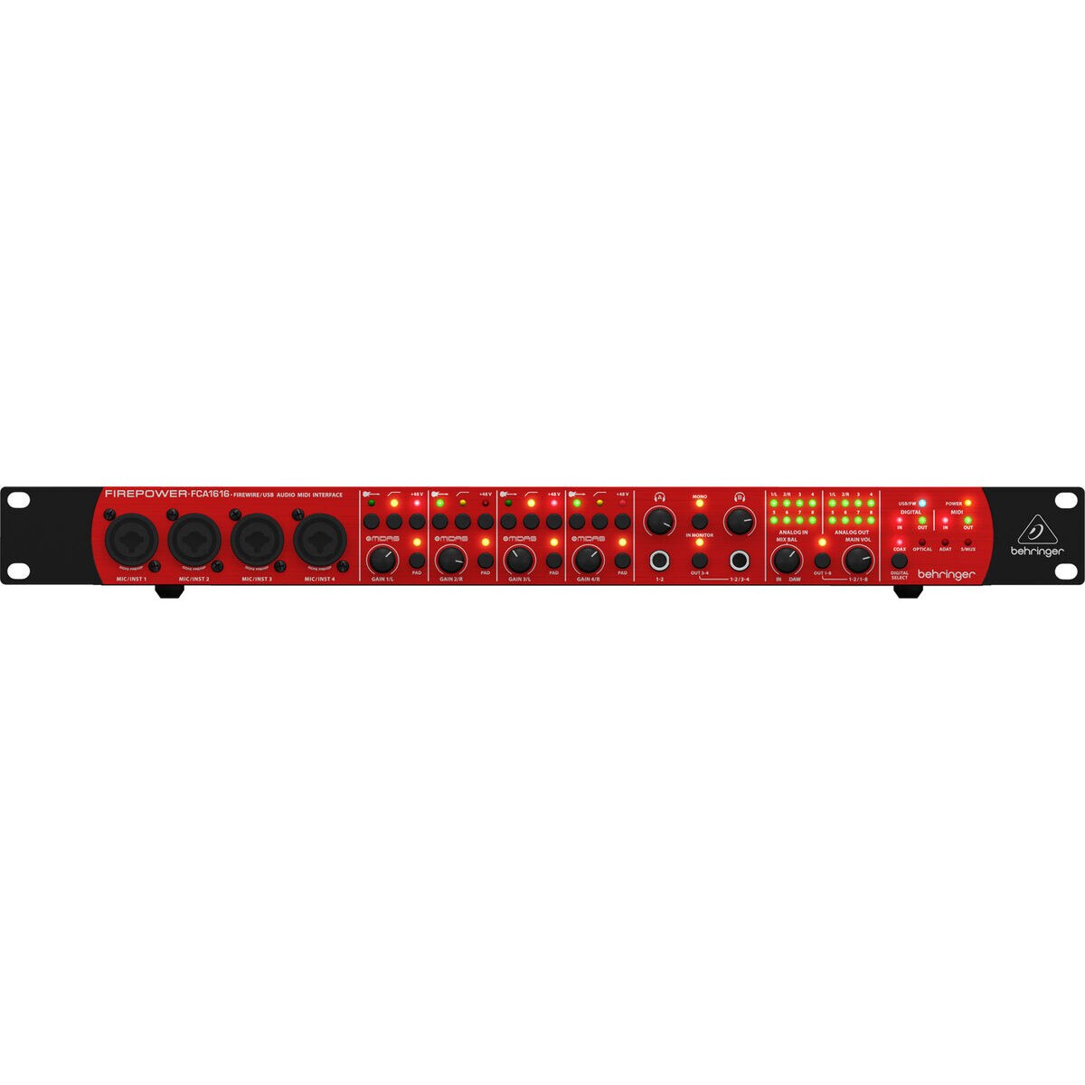 Behringer FCA1616 Audiophile 16 x 16 Firewire USB MIDI Audio Interface